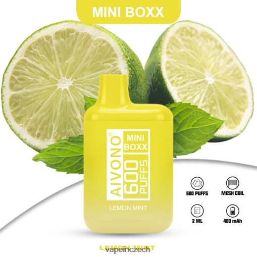 Vape In Czech - citronová máta Aivono AIM MINI BOXX 600 L8HL2P233