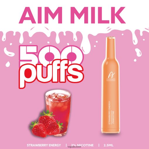 Vape In Czech - jahodová energie Aivono AIM MILK 500 L8HL2P266