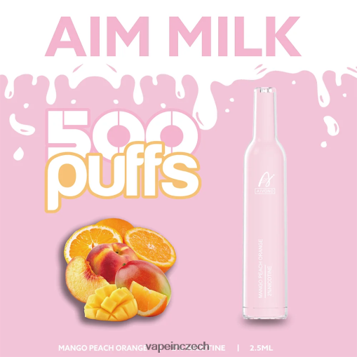 Vape In Czech - mango broskev pomeranč Aivono AIM MILK 500 L8HL2P269