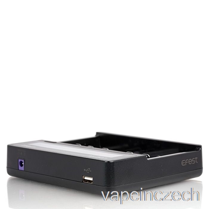 Efest Luc V6 6-šachtové LCD Univerzální Nabíječka Vape Pero
