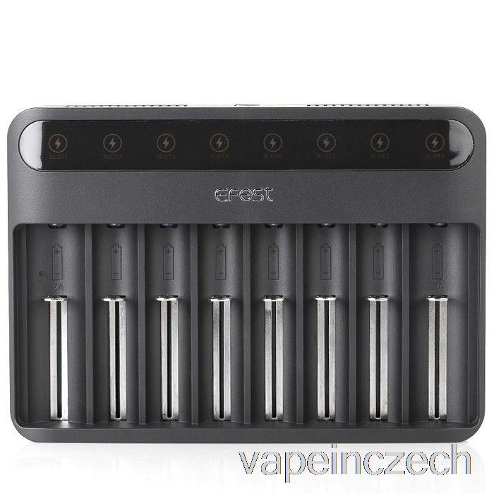 Efest Lush Q8 8 šachtová Inteligentní Nabíječka Baterií Vape Pero