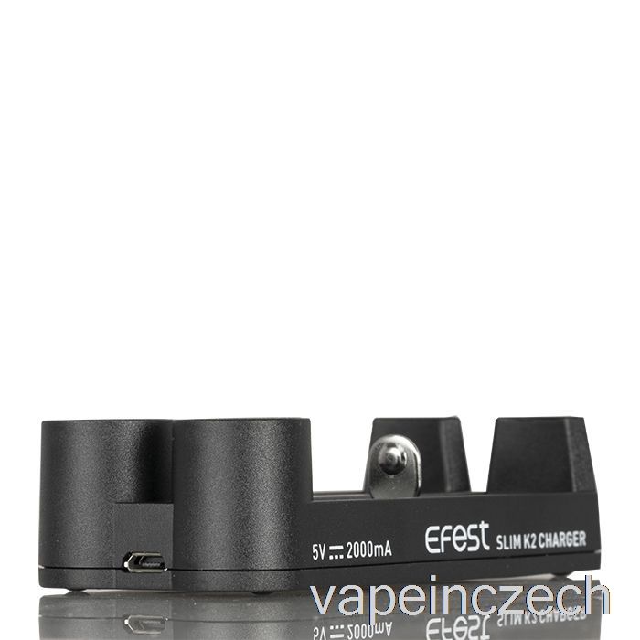 Efest Slim K2 Dvouslotová Nabíječka Baterií Vape Bez Nikotinu