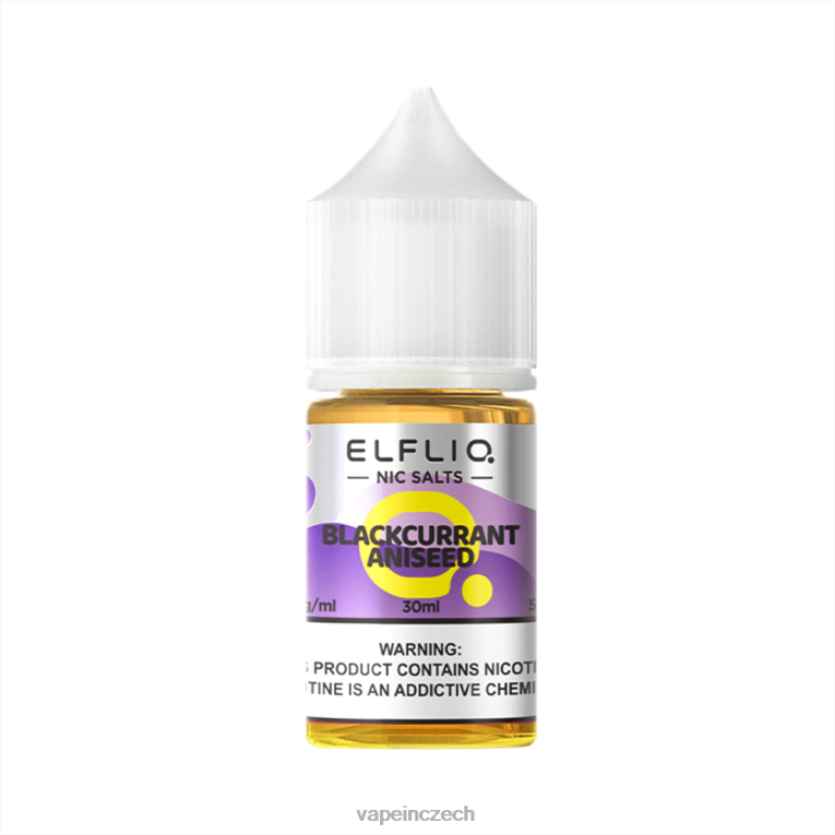 Aniseed z černého rybaru V2XVJ9 ELFBAR ELFLIQ Nic sůl 30 ml