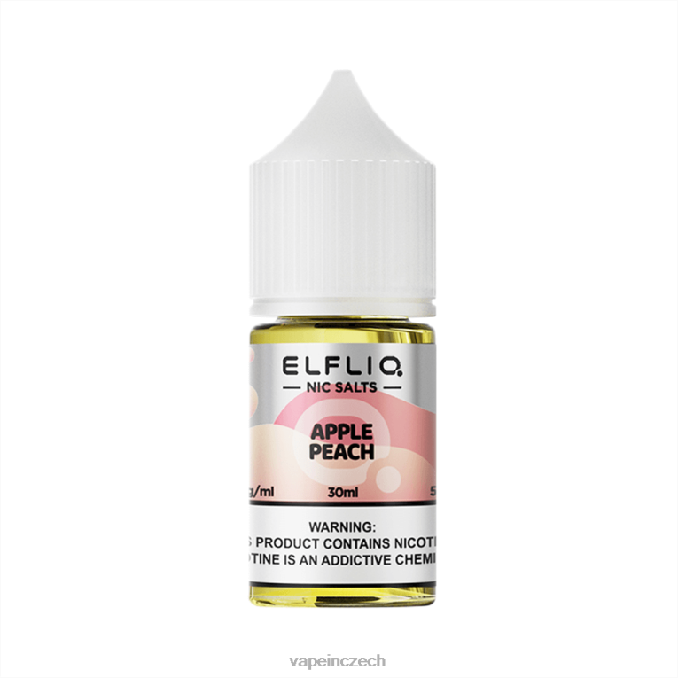 Apple Peach V2XVJ7 ELFBAR ELFLIQ Nic sůl 30 ml