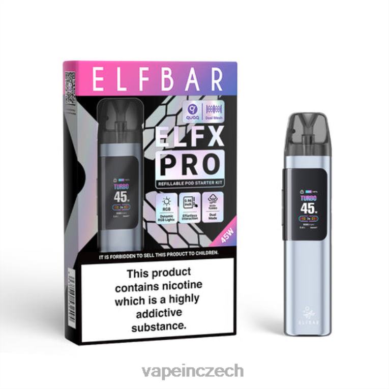 černý V2XVJ5 ELFBAR ELFX Pro Otevřené zařízení pod